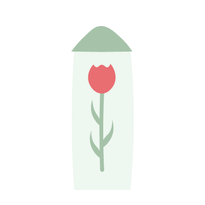 Watertoren met tulp